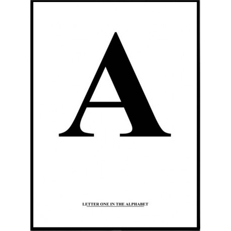 Alfabet A Poster