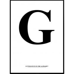 Alfabet G Poster 