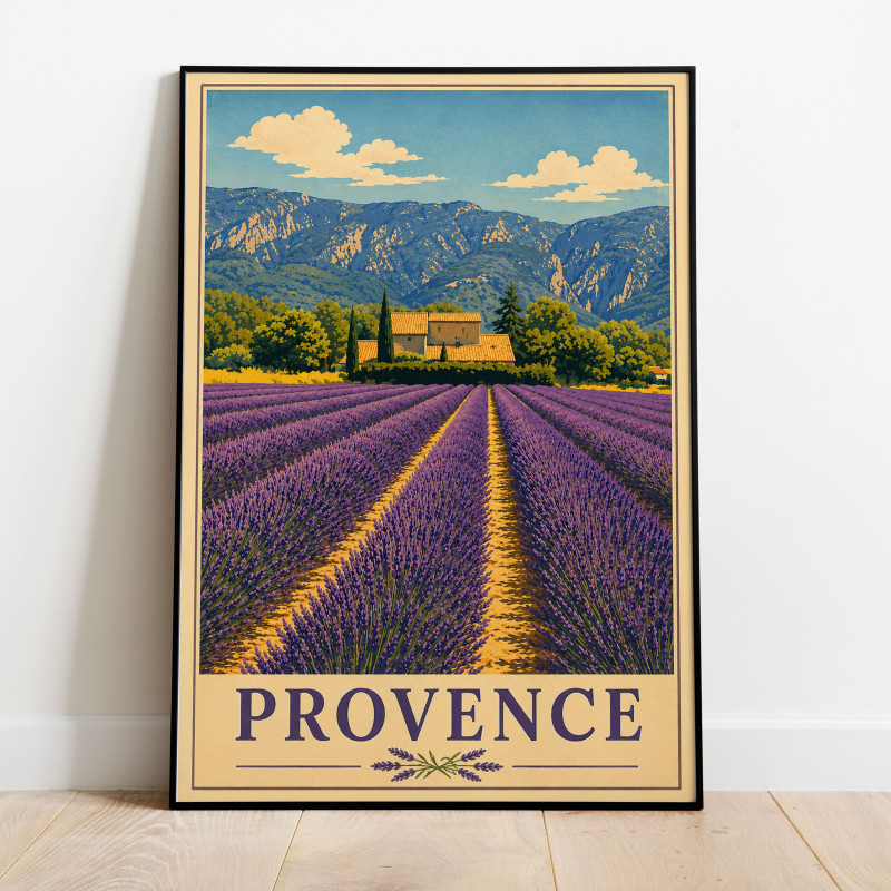Provence Lavendel Vintage Poster
