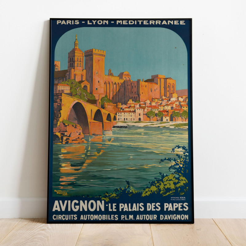 Avignon Provence Vintage Poster