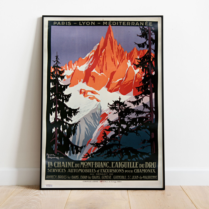Mont Blanc Vintage Poster