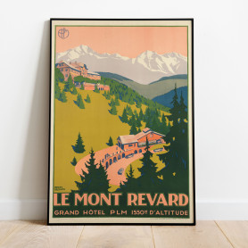 Le Mont Revard Vintage Poster