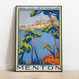 Menton Provence Vintage Poster