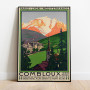 Combloux Frankrike Vintage Poster