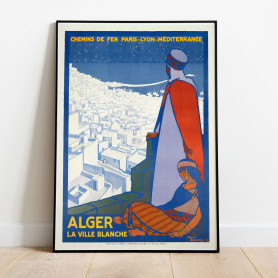 Alger Algeriet Vintage Poster