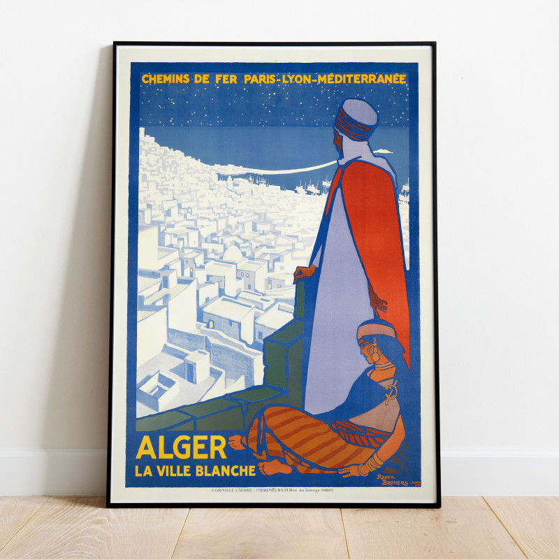 Alger Algeriet Vintage Poster