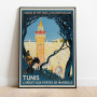 Tunis Tunisien Vintage Poster