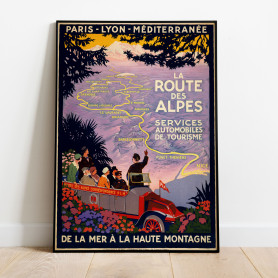 Route des Alpes Vintage Poster