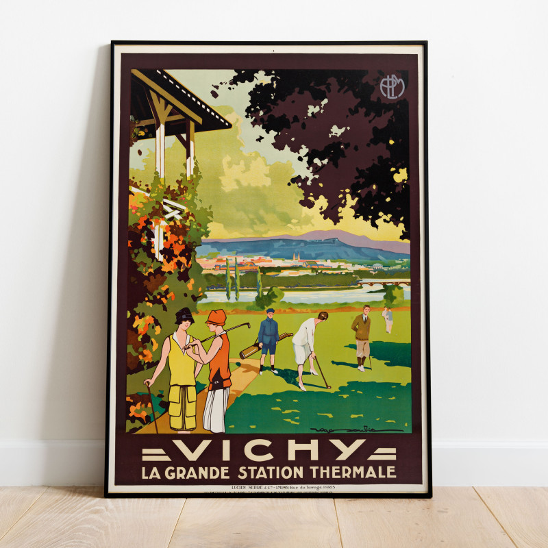 Vichy Allier Vintage Poster