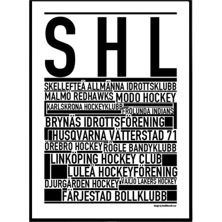 SHL Hockey Poster
