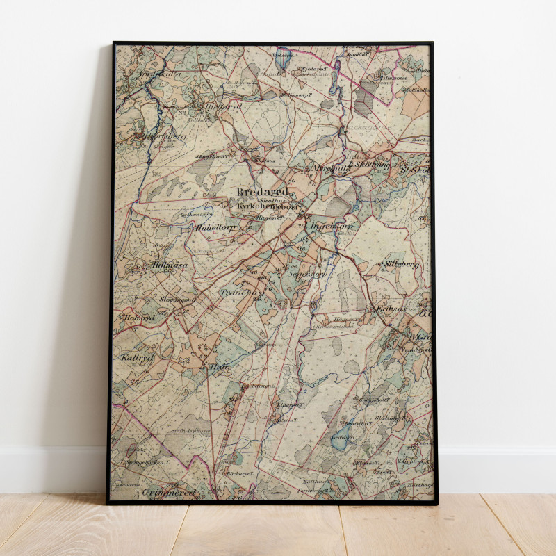Bredared Historisk Karta 1890-97