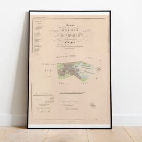 Oskarshamn Historisk Karta 1858
