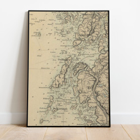 Gullholmen Historisk Karta 1858
