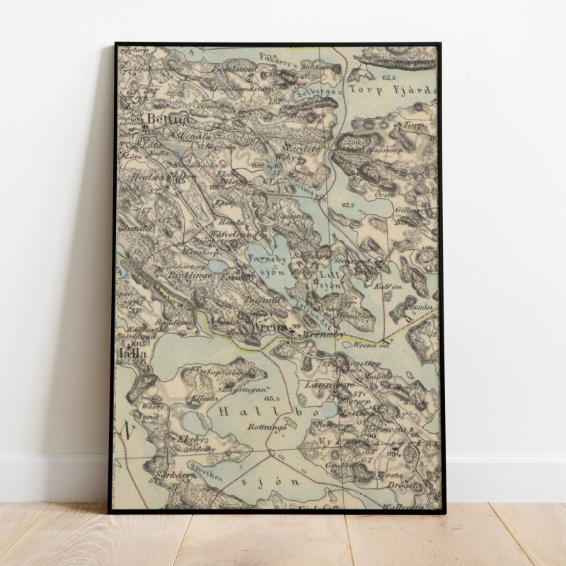 Vrena Historisk Karta 1872