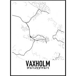 Vaxholm Karta Poster