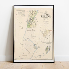 Torshälla Historisk Karta 1857