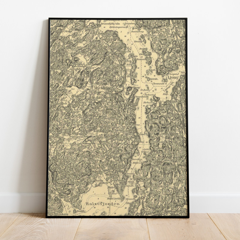 Myckleby Långelanda Orust Historisk Karta 1952