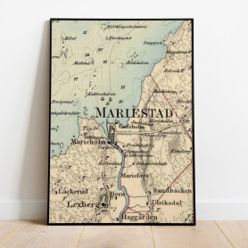 Mariestad V2 Historisk Karta 1845