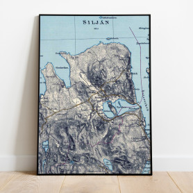 Siljansnäs Historisk Karta 1936
