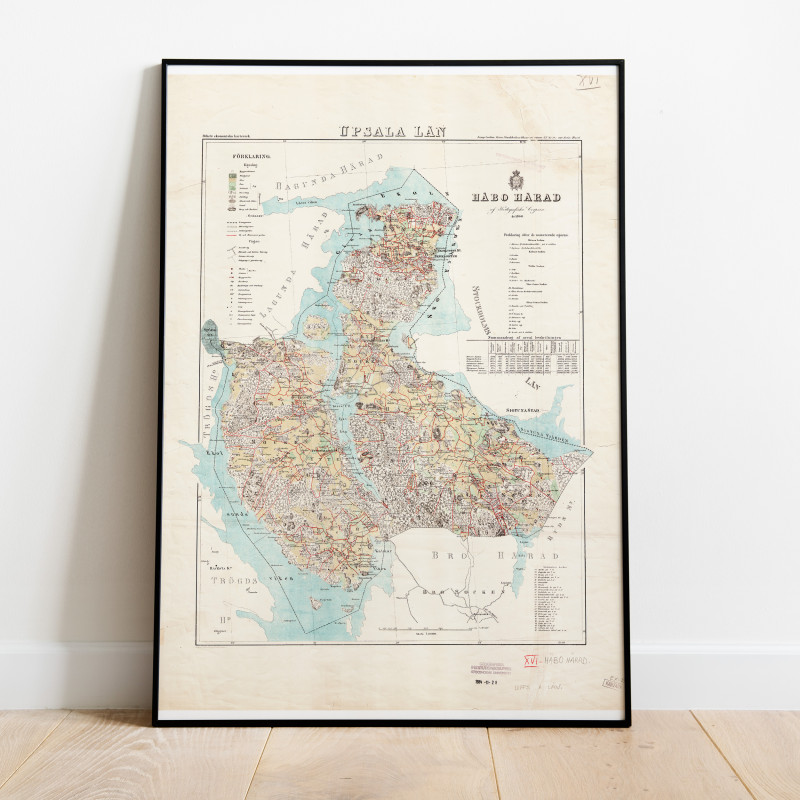 Håbo Historisk Karta 1860
