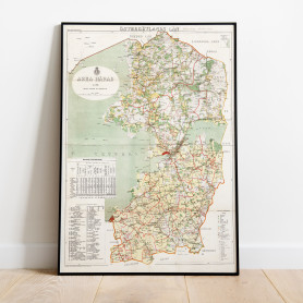 Aska Härad Historisk Karta 1874