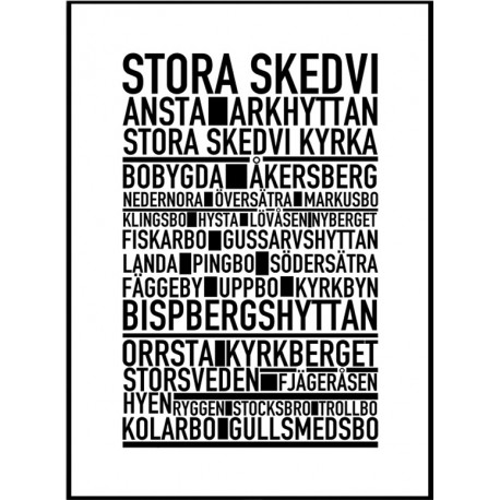 Stora Skedvi Poster