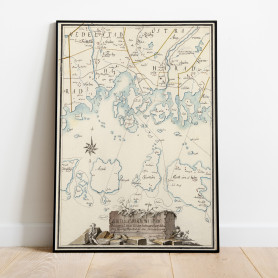 Karlskrona Historisk Karta 1795