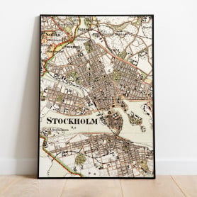 Stockholm City Historisk Karta 1902