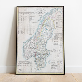 Sverige Norge Historisk Karta 1837