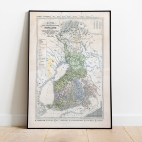 Finland Historisk Karta 1852