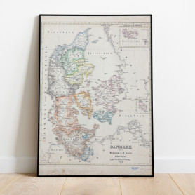 Danmark Historisk Kart 1848