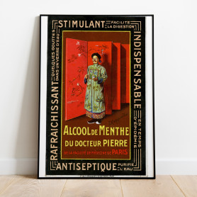 Alcool de Menthe Vintage Poster