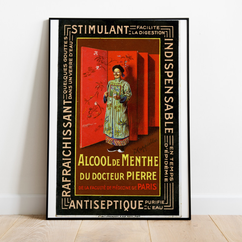 Alcool de Menthe Vintage Poster
