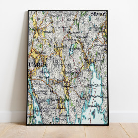 Innertavle Täfteå Yttertavle Historisk Karta 1879