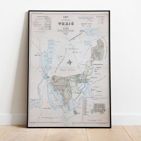 Växjö Historisk Karta 1855