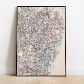 Norra Dalsland Historisk Karta 1856