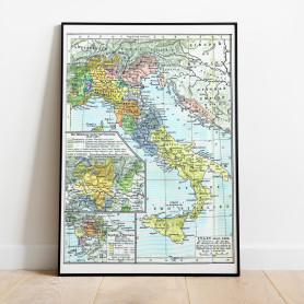 Italien Historisk Karta 1494