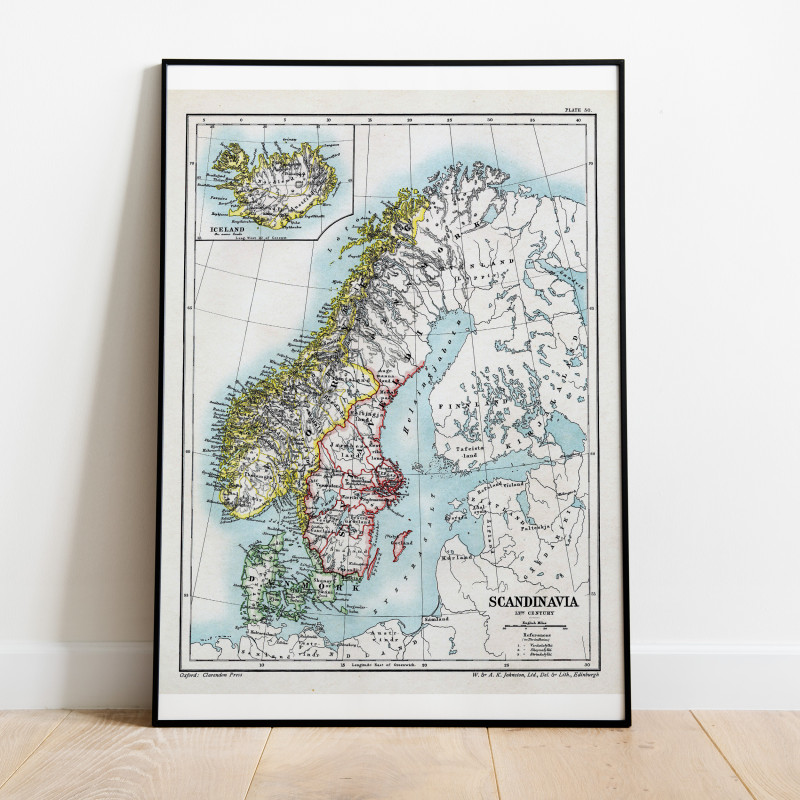 Skandinavien Historisk Karta 1250