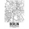 Berlin Karta Poster