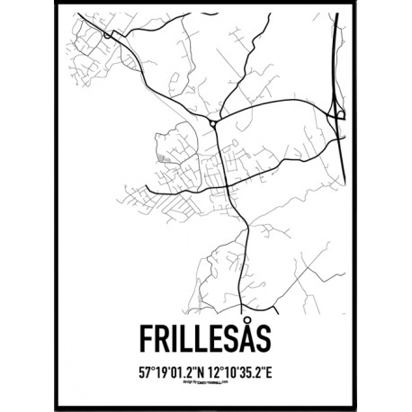 Frillesås Karta