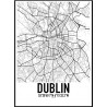Dublin Karta Poster