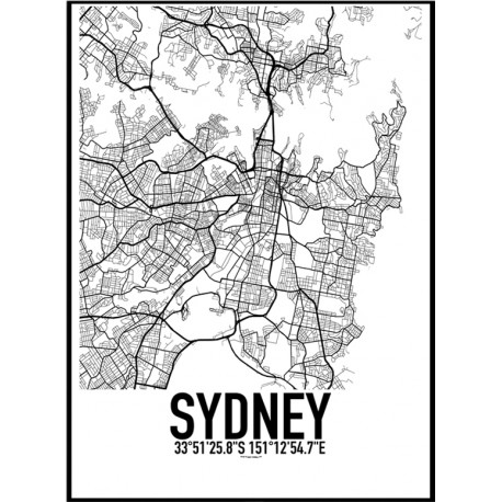 Sydney Karta Poster
