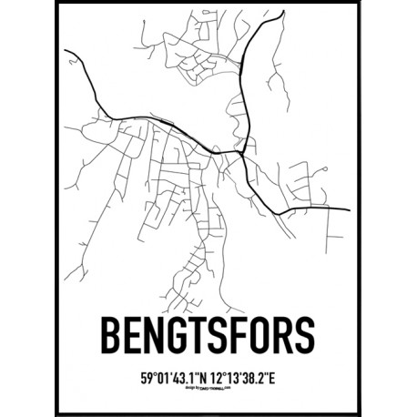 Bengtsfors Karta Poster