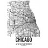 Chicago Karta Poster
