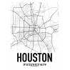 Houston Karta Poster