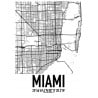 Miami Karta Poster