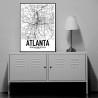Atlanta Karta Poster