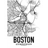 Boston Karta Poster