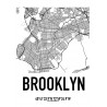 Brooklyn Karta Poster