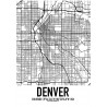 Denver Karta Poster